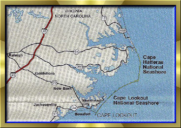 Map of Cedar Island