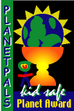 Planet Pals Kid Safe Planet Award