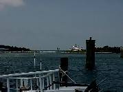 Ferry Approaching Ocracoke's Silver Lake Harbor