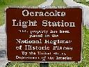 Ocracoke Light Station Sign